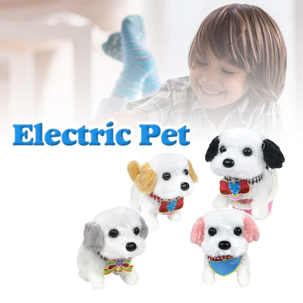 어린이 전자 애완 동물 장난감 관심 교육 정보 개발 걷기 짖는 소리 대화 형 애완 동물 놀이 집 장난감